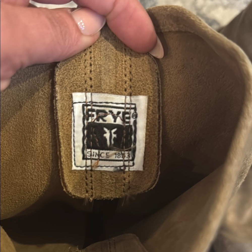 Frye Brown Leather Harness Boots - Picture 3 of 9